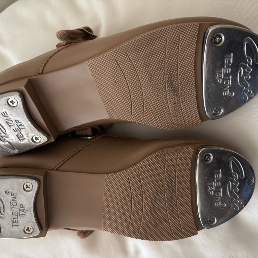 Capezio Kids Tan Mary Jane Shoes - Picture 3 of 3